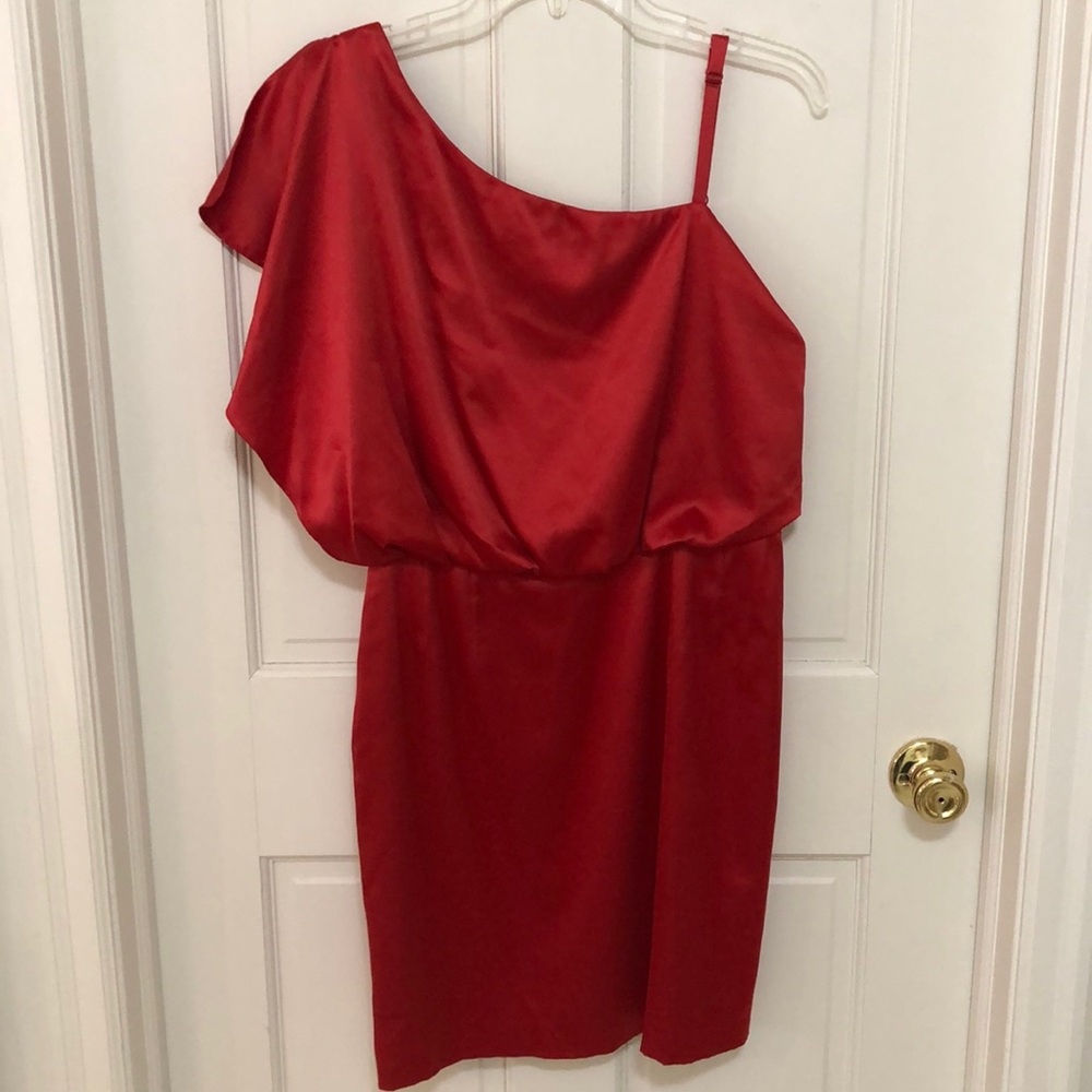 Red Satin Dress